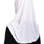 Girls White 1 Piece Hijab ch585