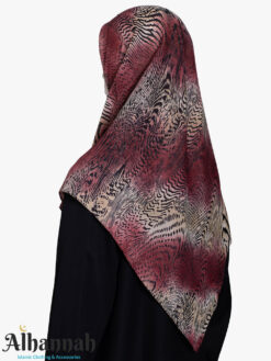 Crimson Weave Square Hijab HI2751
