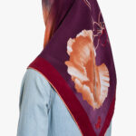 Mauve Petal Embrace Silk Square Hijab hi2729