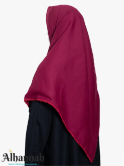 Oversized Maroon Triangle Hijab hi2772