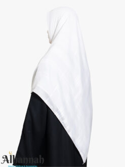 Oversized XL White Square Hijab hi2777