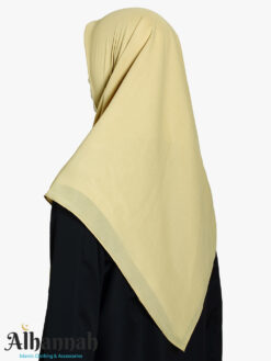 Buttercream Yellow Square Hijab hi2842