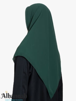 Forest Green Square Hijab hi2835