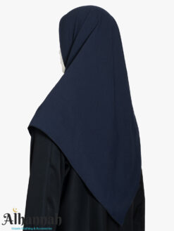 Navy Blue Square Hijab hi2830