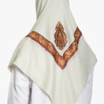Off-White Yemeni Shemagh with Bronze Embroidery me994