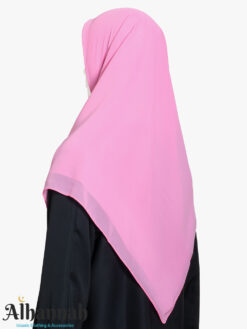 Rosy Pink Square Hijab hi2823