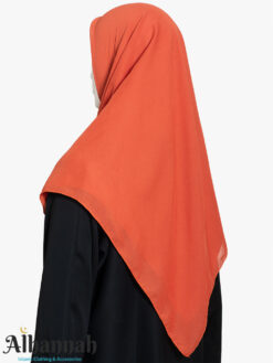 Tangerine Burst Square Hijab hi2840