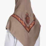 Taupe Yemeni Shemagh with Bronze Embroidery me989