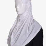 White One Piece Shoulder Length Amira Hijab hi2807