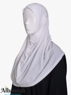 White One Piece Shoulder Length Amira Hijab hi2807