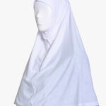 White Two Piece Shoulder Length Amira Hijab hi2804