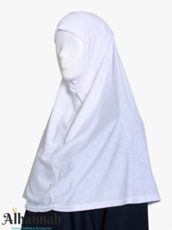 White Two Piece Shoulder Length Amira Hijab hi2804