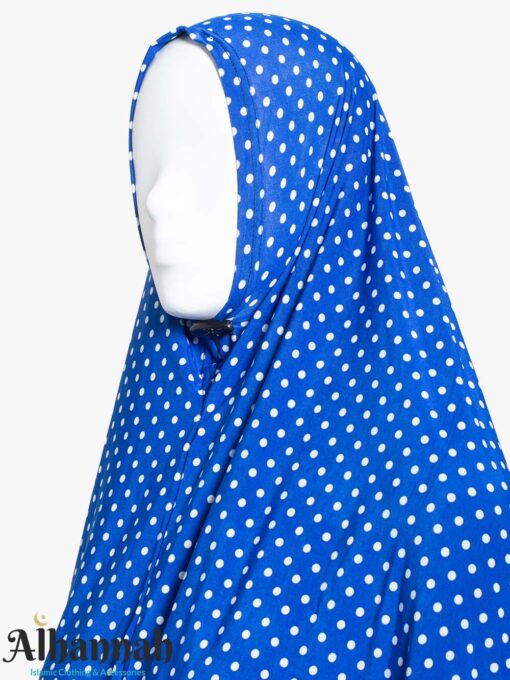 2 Piece Prayer Outfit in Blue Polka Dot Print ps671 HOOD
