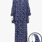2 Piece Prayer Outfit in Navy Daisy Print ps674