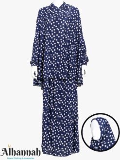 2 Piece Prayer Outfit in Navy Daisy Print ps674