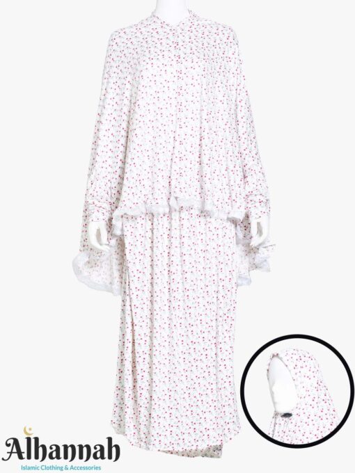 2 Piece Prayer Outfit in Pink Floral Print ps662