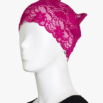 Fuchsia Lace Headband Underscarf ac383