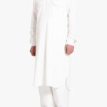 Off-White Salwar Kameez with Front Pockets me1033