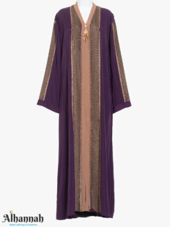 Purple-Abaya-with-Golden-Beadwork-and-Pendant-ab948