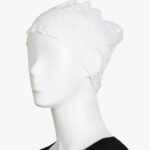 White Lace Headband Underscarf ac391