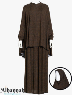 2 Piece Prayer Outfit in Chocolate Print ps679