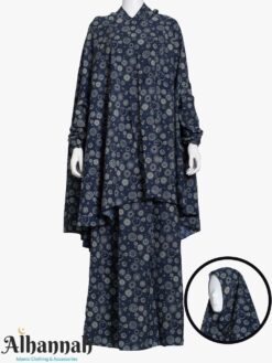 2 Piece Prayer Outfit in Navy Floral Burst Print ps690-2